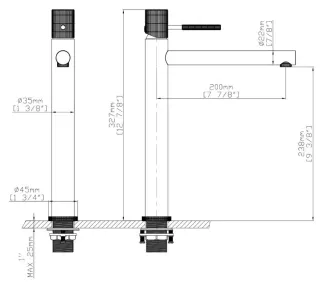 Смеситель для раковины Gid Edessa SS070CHD хром